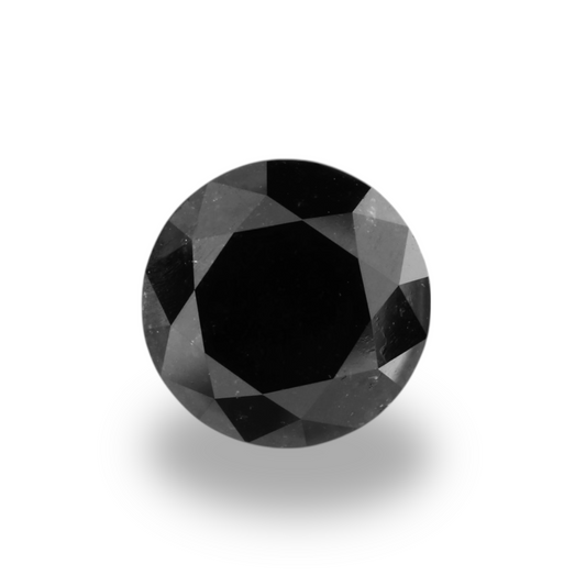 3,61 Karat Natürlicher Schwarzer Runder Diamant GIA