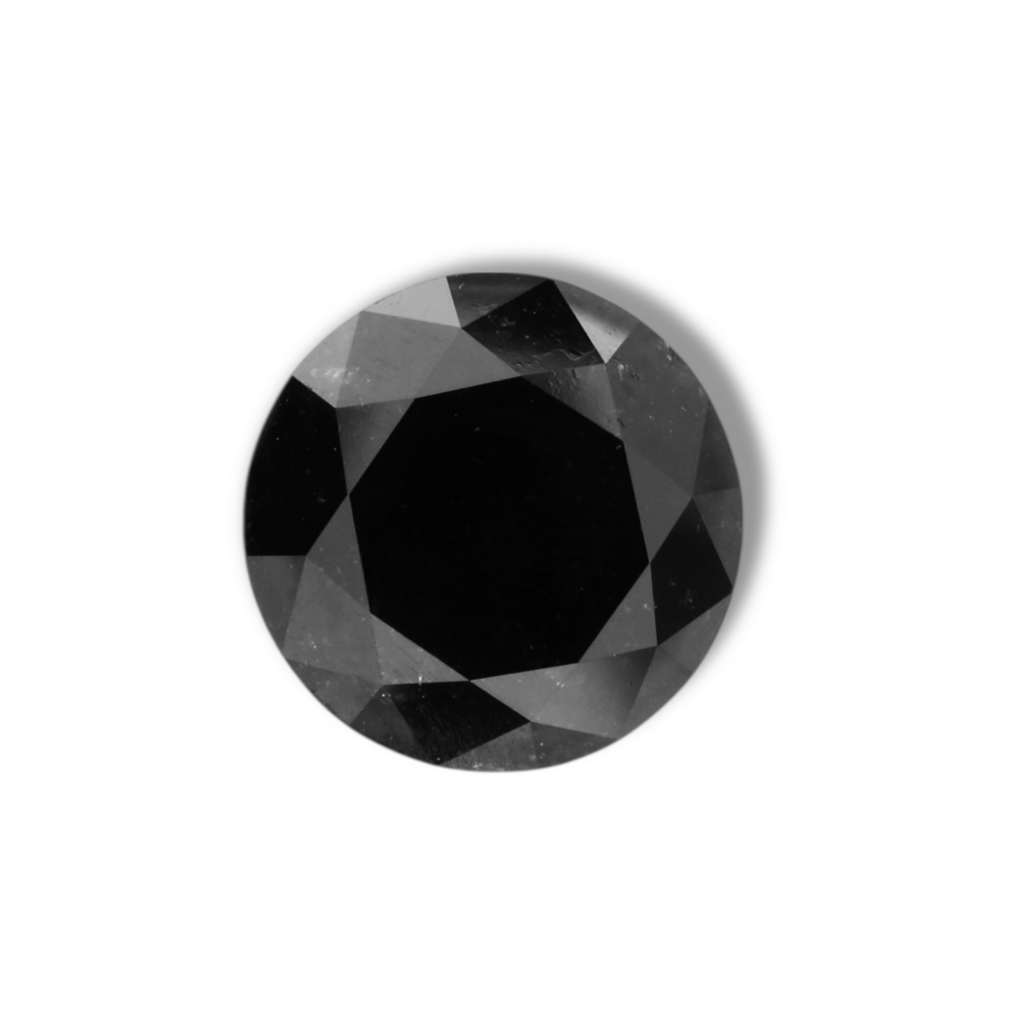 3,61 Karat Natürlicher Schwarzer Runder Diamant GIA
