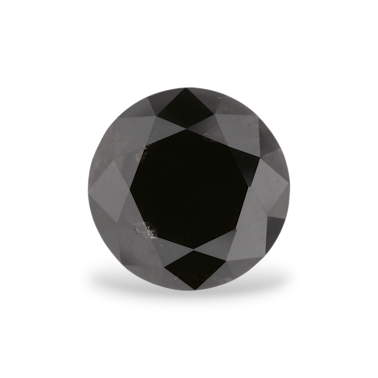 2,28 Karat Natürlicher Schwarzer Runder Diamant GIA