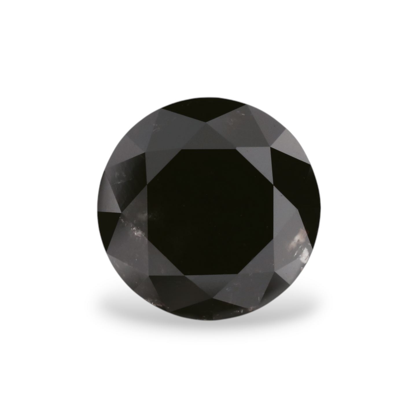 2,34 Karat natürlicher schwarzer runder Diamant (GIA)