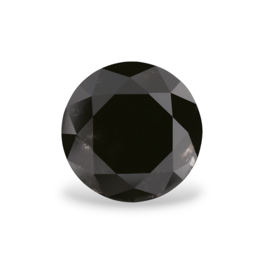 2,34 Karat natürlicher schwarzer runder Diamant (GIA)