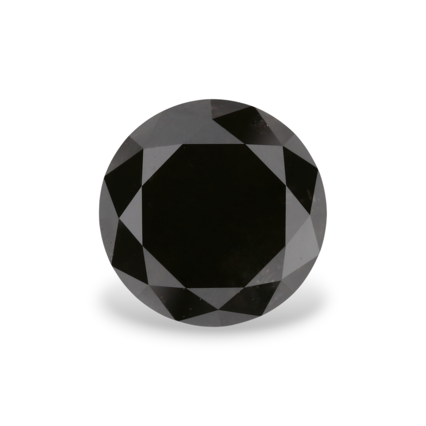 2,53 Karat Natürlicher Schwarzer Runder Diamant GIA