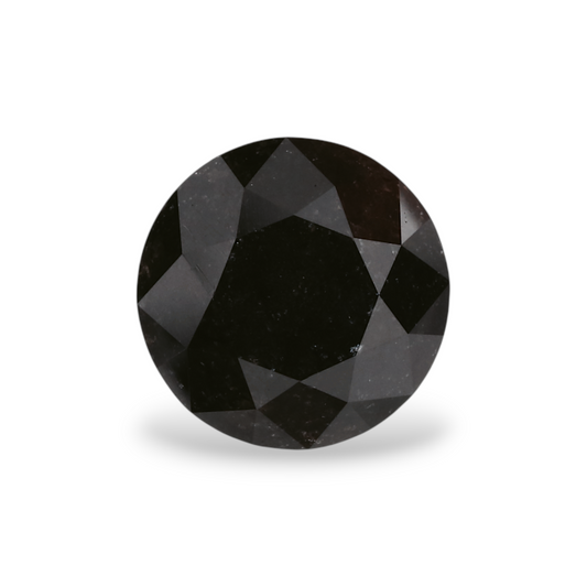 1,69 Karat natürlicher schwarzer runder Diamant (GIA)