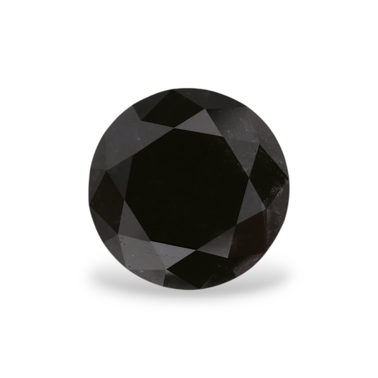 1,79 Karat Natürlicher Schwarzer Runder Diamant GIA
