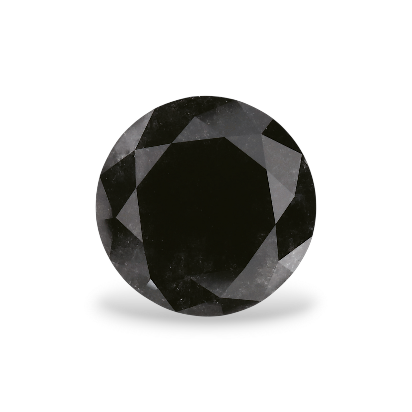 2,38 Karat natürlicher schwarzer runder Diamant (GIA)