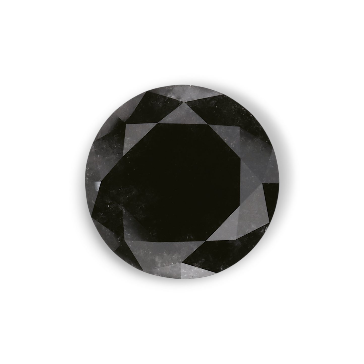 2,38 Karat natürlicher schwarzer runder Diamant (GIA)