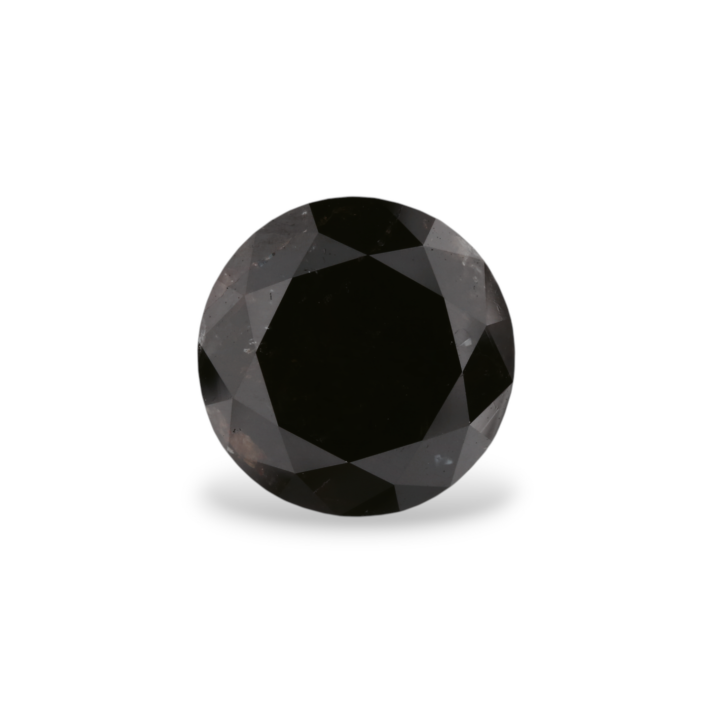 4,28 Karat natürlicher schwarzer runder Diamant (GIA)