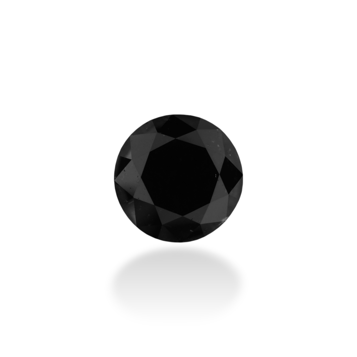3,22 Karat Natürlicher Schwarzer Runder Diamant GIA