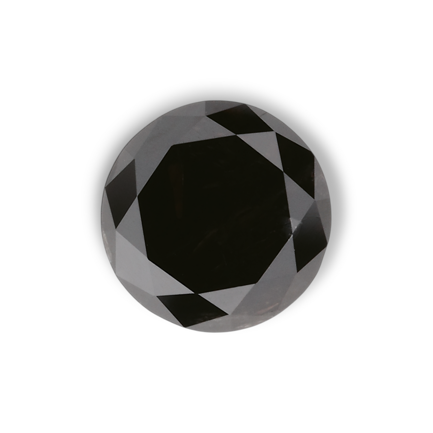 1,02 Karat Natürlicher Schwarzer Runder Diamant GIA