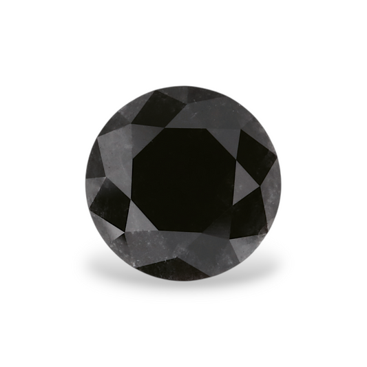 1,58 Karat natürlicher schwarzer runder Diamant (GIA)