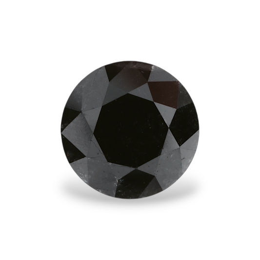 1,42 Karat natürlicher schwarzer runder Diamant (GIA)