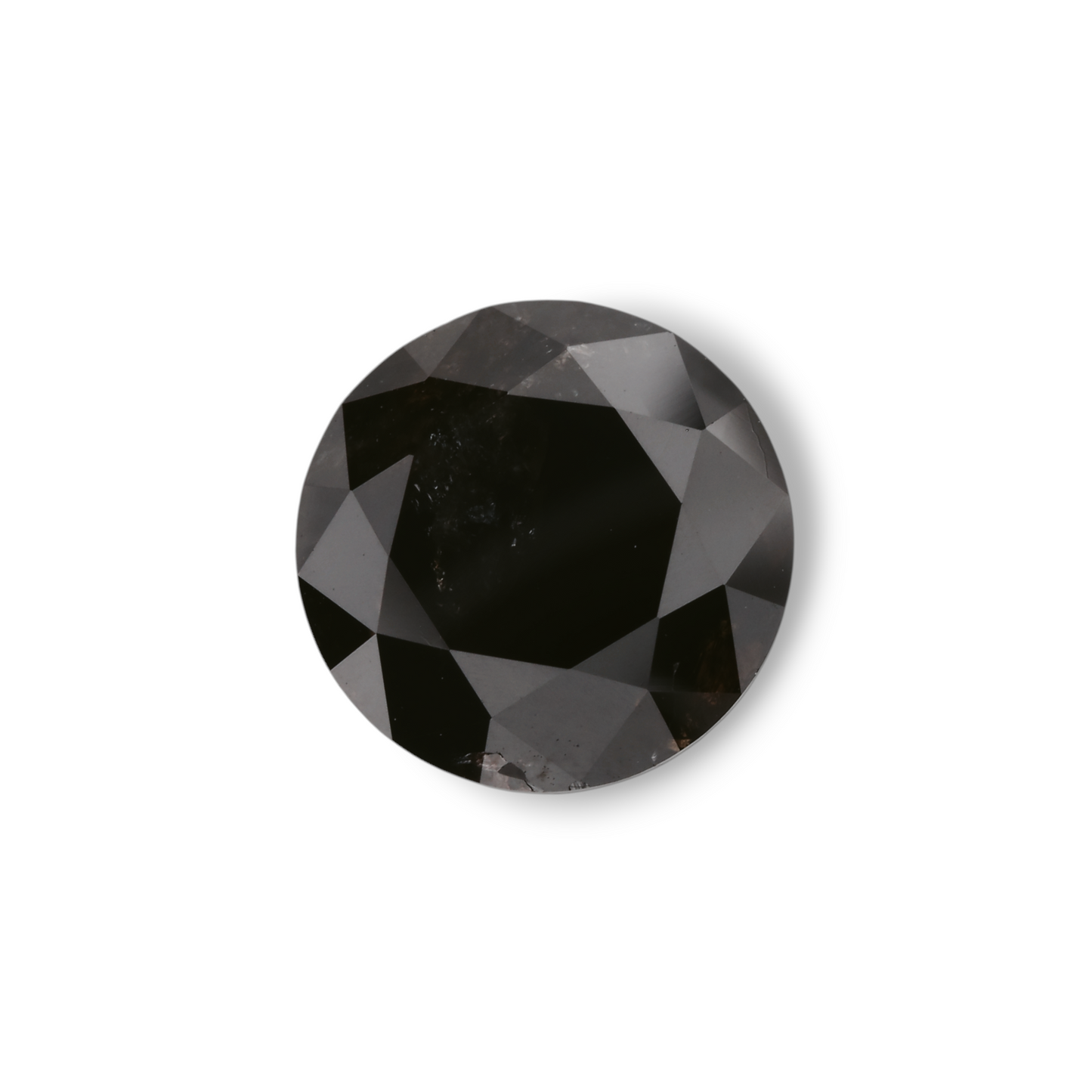 4,96 Karat Natürlicher Schwarzer Runder Diamant GIA