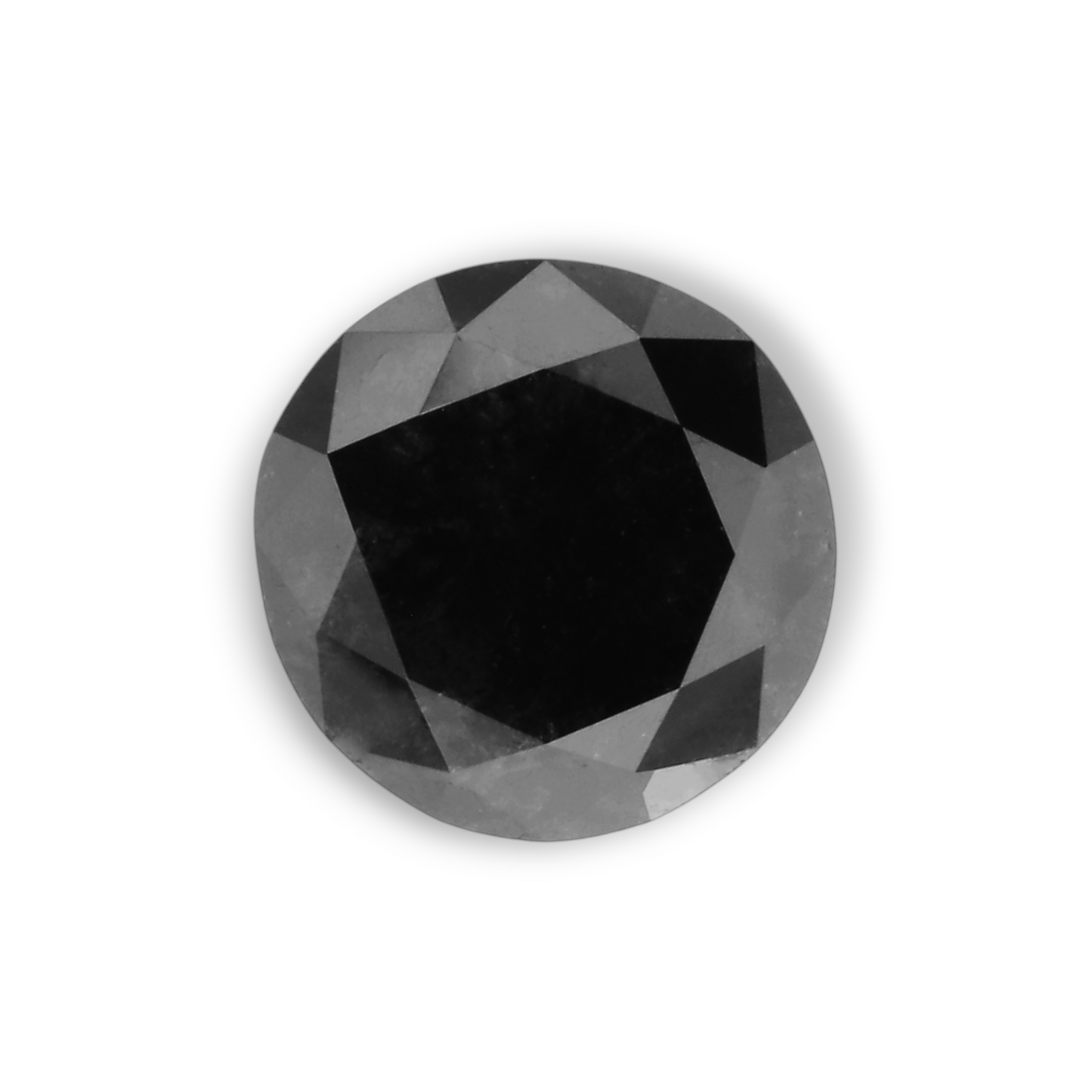 1,01 Karat Natürlicher Schwarzer Runder Diamant GIA
