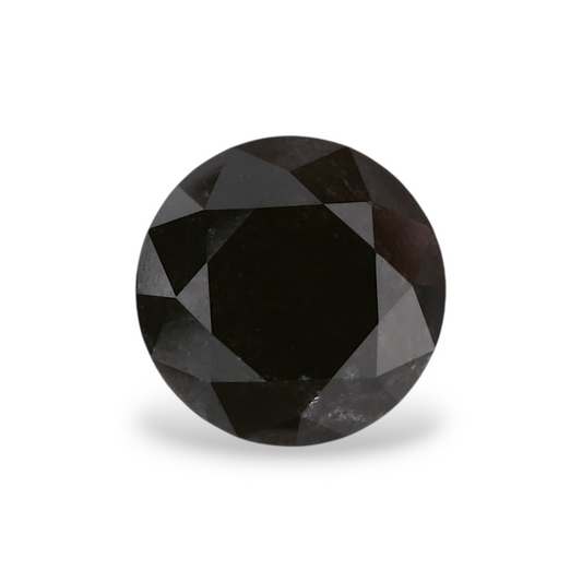 1,75 Karat natürlicher schwarzer runder Diamant (GIA)