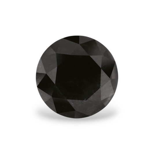1,95 Karat natürlicher schwarzer runder Diamant (GIA)