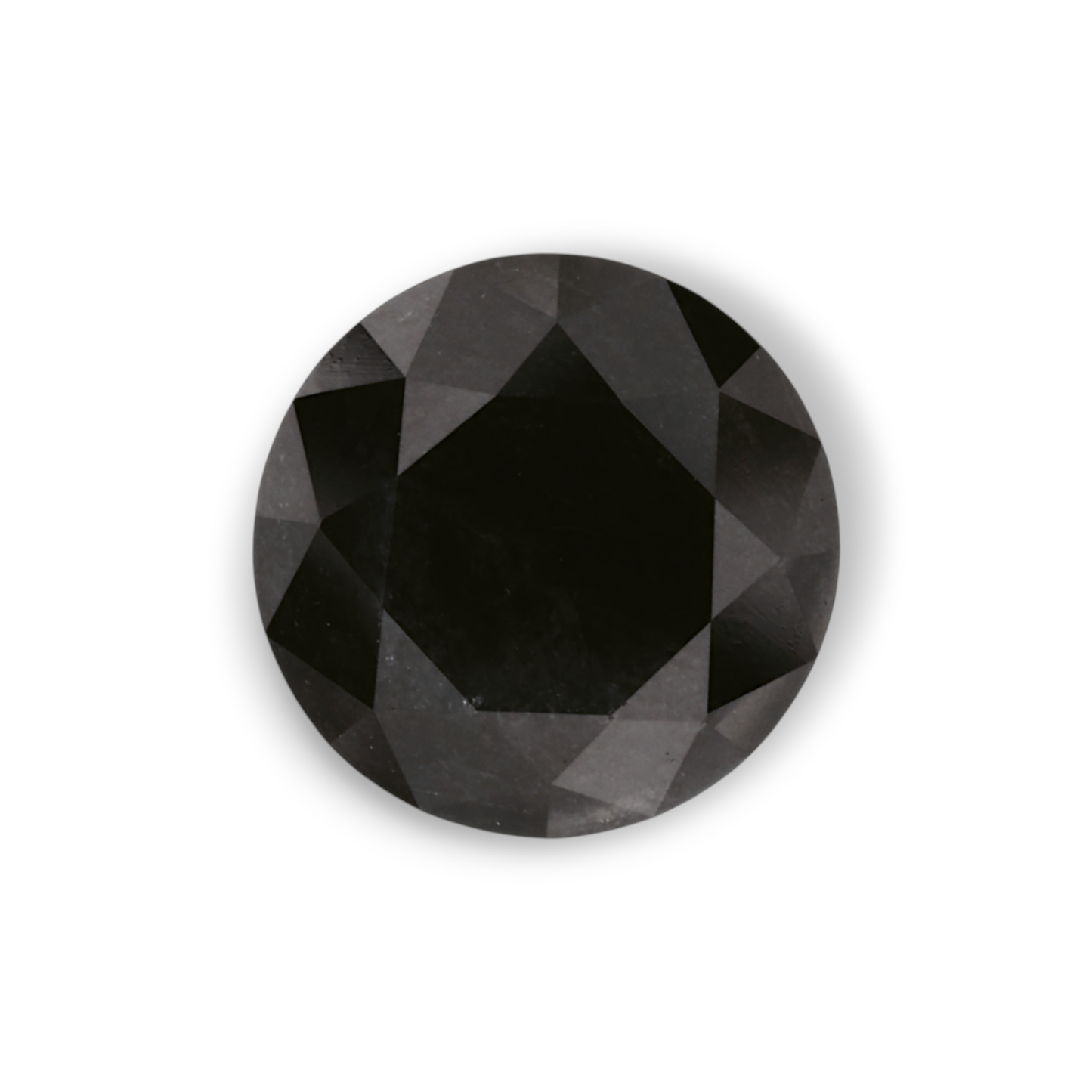 1,95 Karat natürlicher schwarzer runder Diamant (GIA)