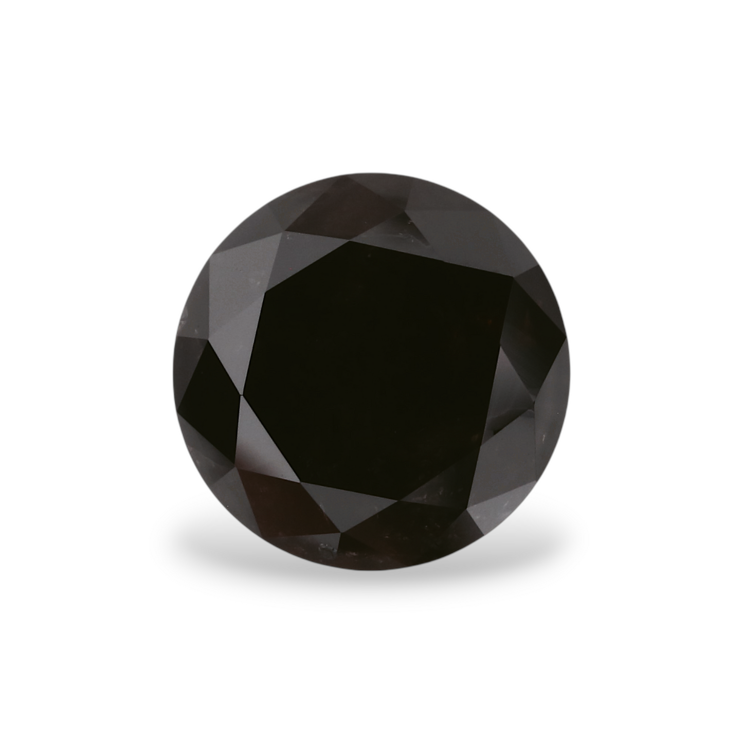 2,32 Karat natürlicher schwarzer runder Diamant (GIA)