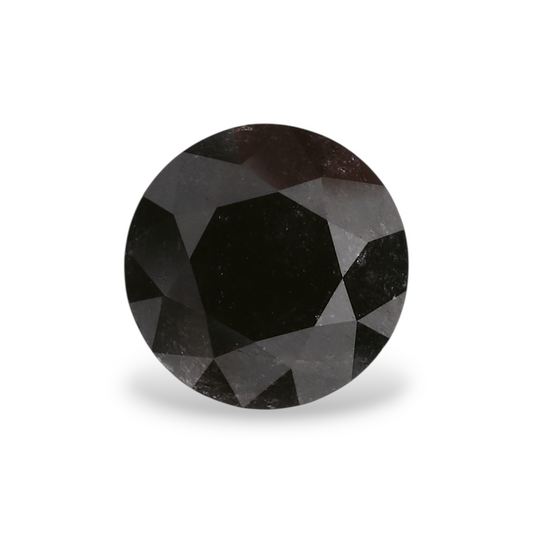 0,99 Karat Natürlicher Schwarzer Runder Diamant GIA