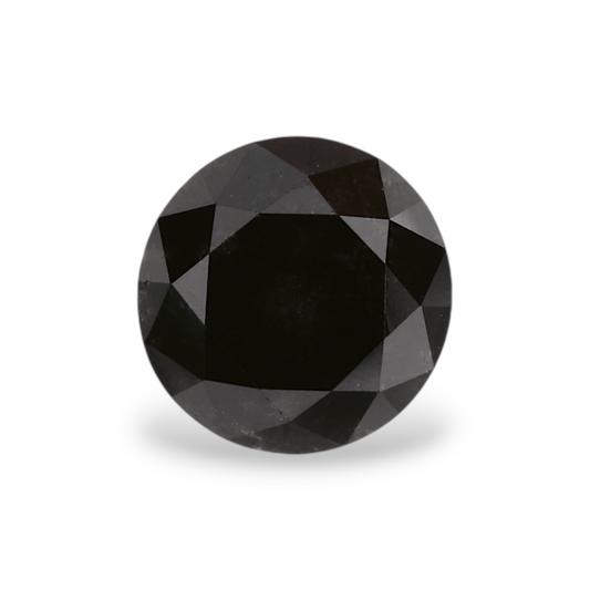 0,98 Karat Natürlicher Schwarzer Runder Diamant GIA