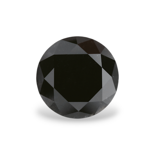 1,23 Karat natürlicher schwarzer runder Diamant (GIA)