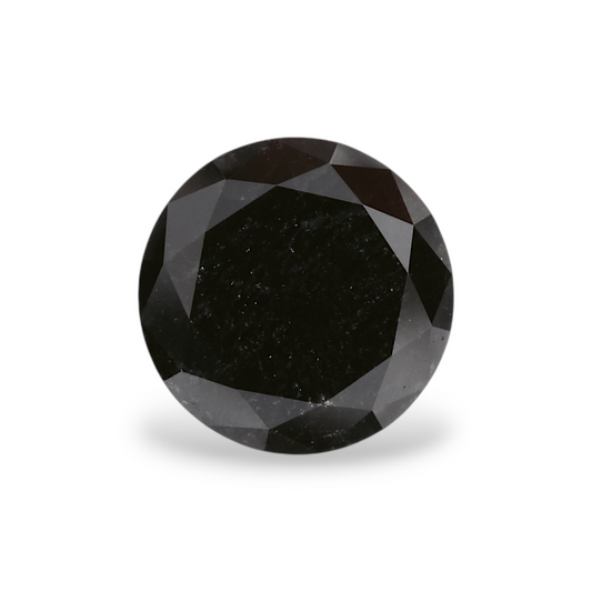 1,21 Karat Natürlicher Schwarzer Runder Diamant GIA