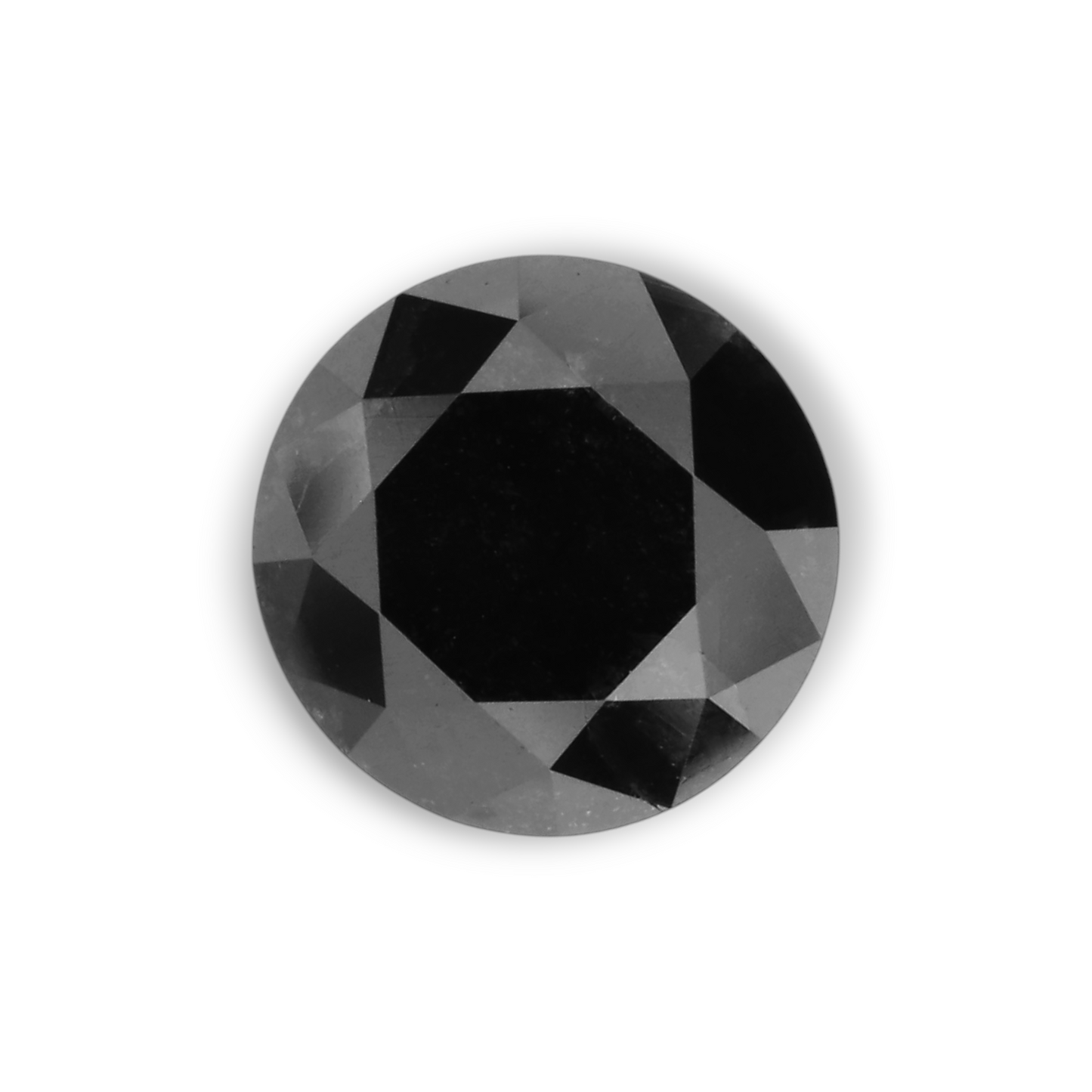 1,04 Karat natürlicher schwarzer runder Diamant (GIA)