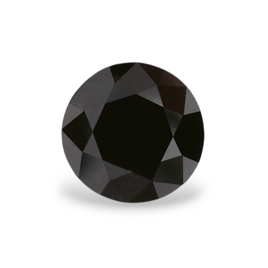 1,08 Karat Natürlicher Schwarzer Runder Diamant GIA
