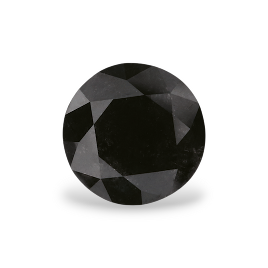 1,64 Karat natürlicher schwarzer runder Diamant (GIA)