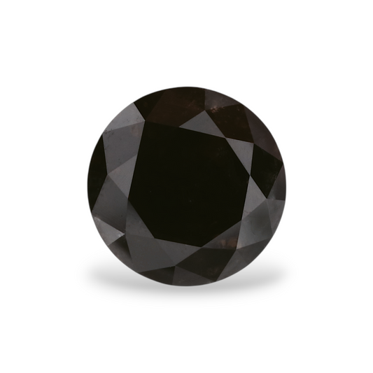1,67 Karat natürlicher schwarzer runder Diamant (GIA)