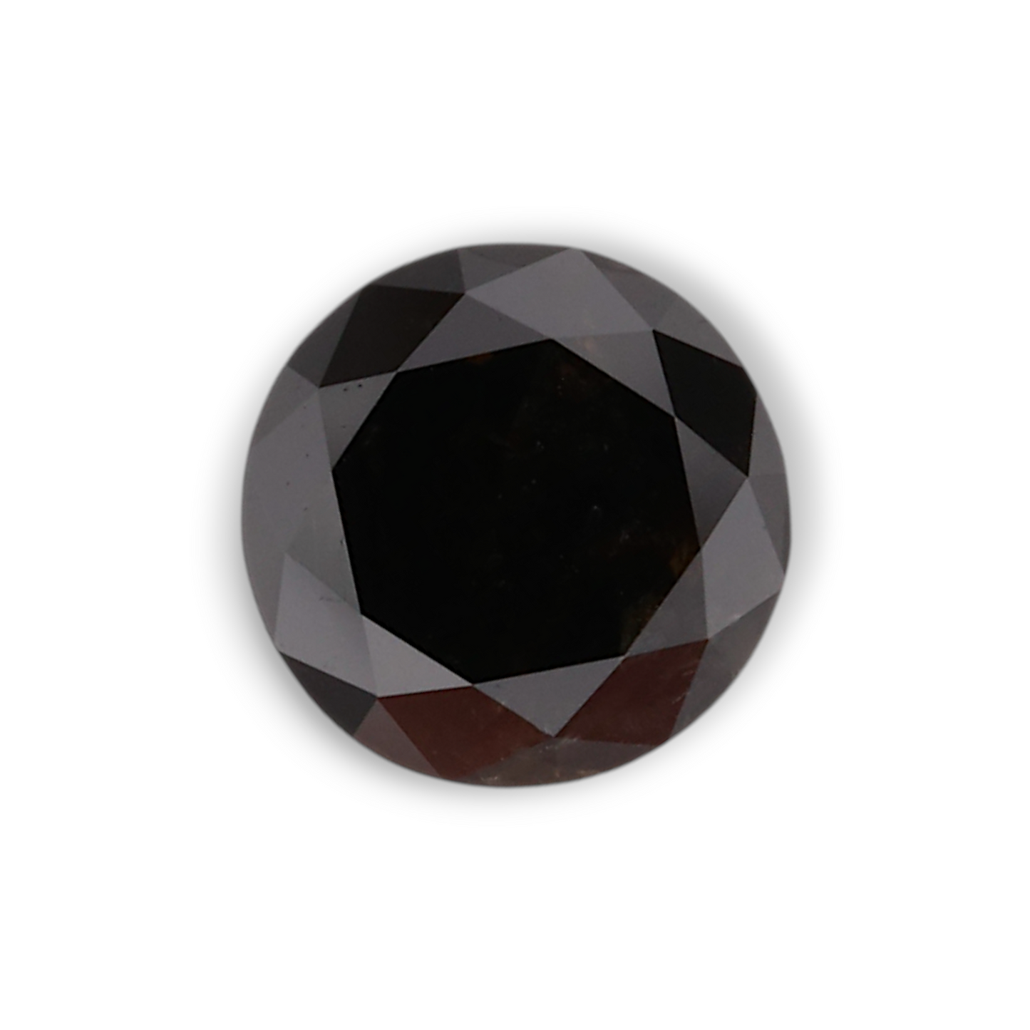 0,64 Karat natürlicher schwarzer runder Diamant (GIA)