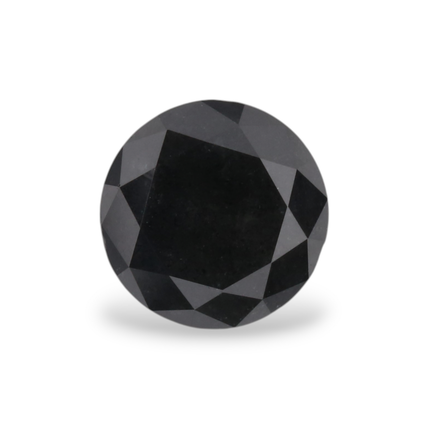0,81 Karat Natürlicher Schwarzer Runder Diamant GIA