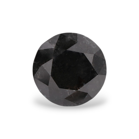 0,99 Karat Natürlicher Schwarzer Runder Diamant GIA