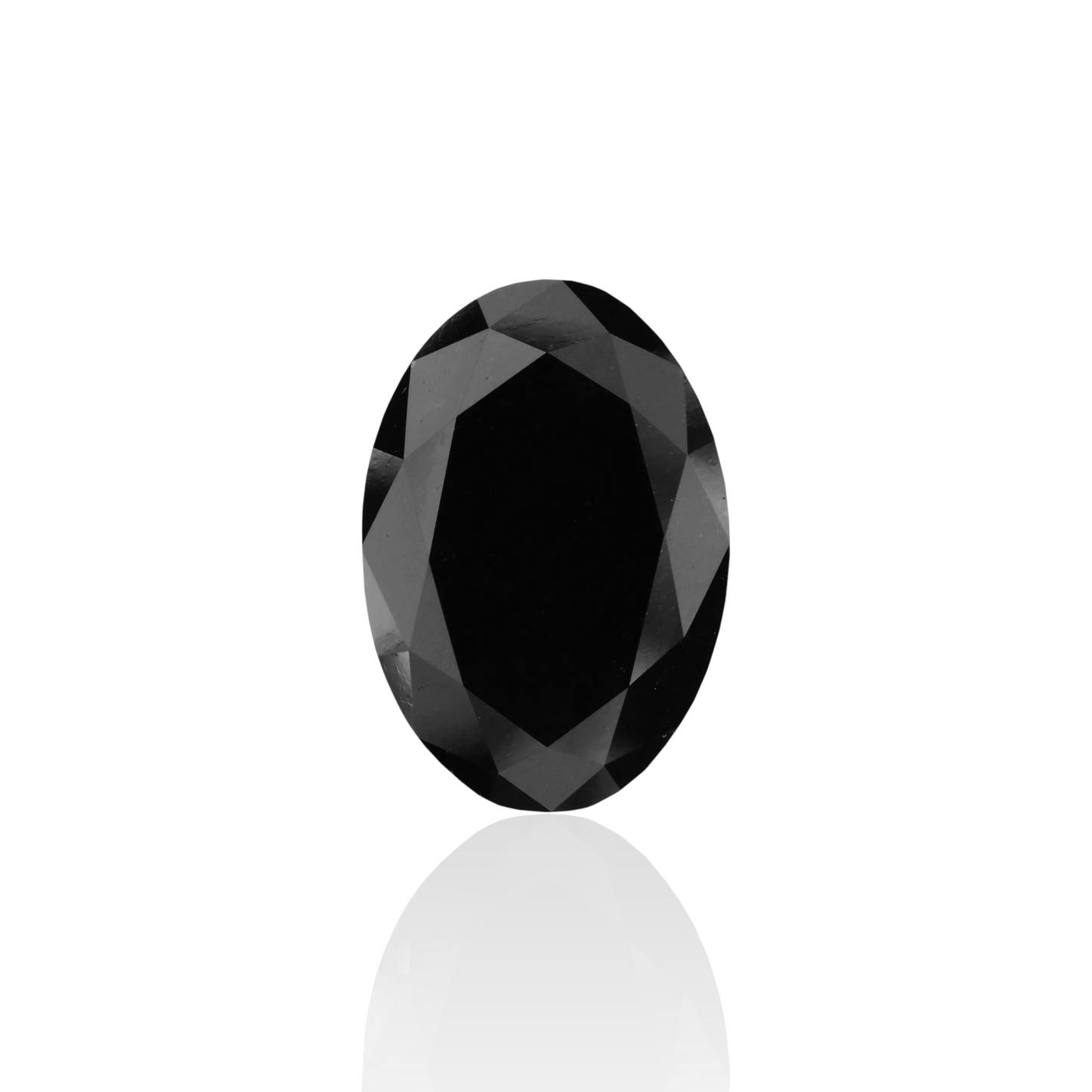 5,60 Karat natürlicher schwarzer ovaler Diamant, GIA-zertifiziert