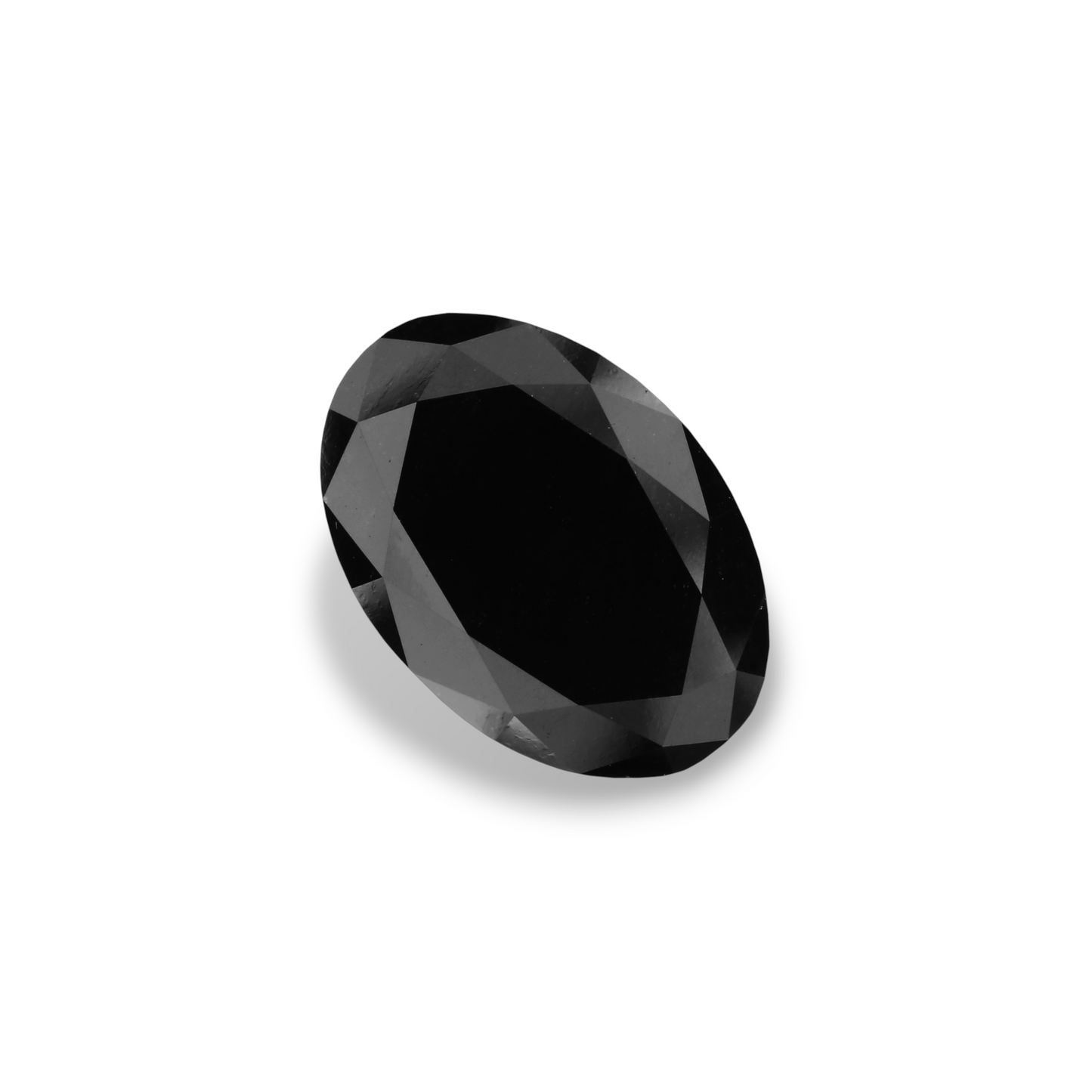 5,60 Karat natürlicher schwarzer ovaler Diamant, GIA-zertifiziert