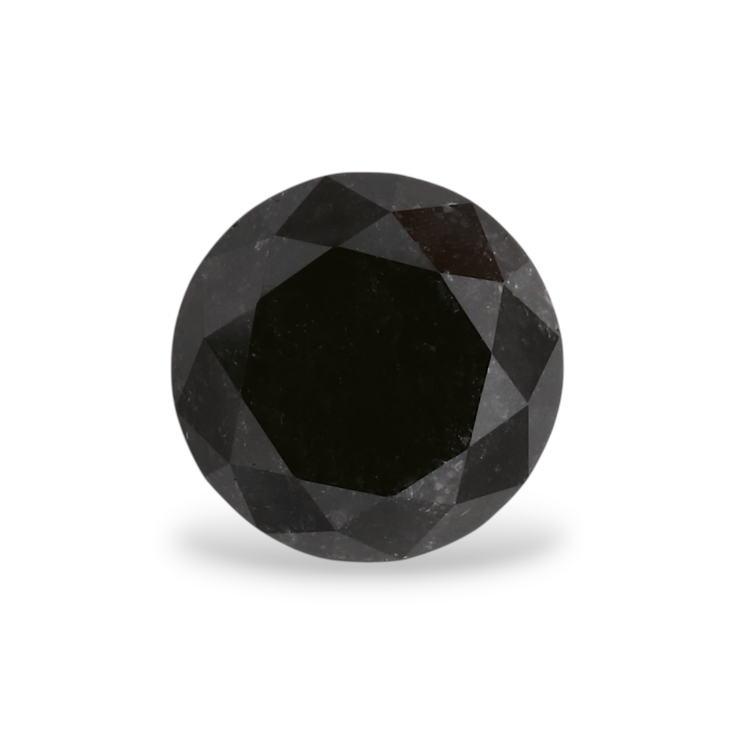 1,27 Karat natürlicher schwarzer runder Diamant (GIA)