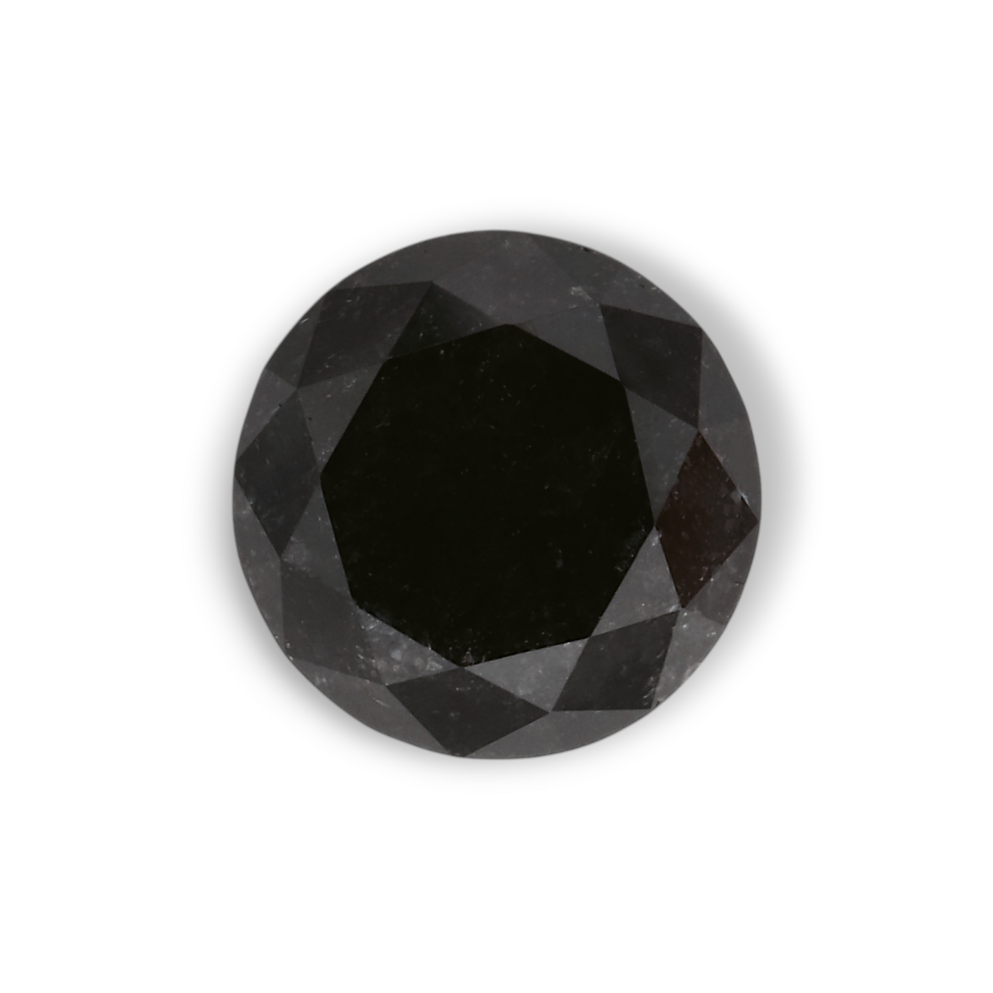 1,27 Karat natürlicher schwarzer runder Diamant (GIA)