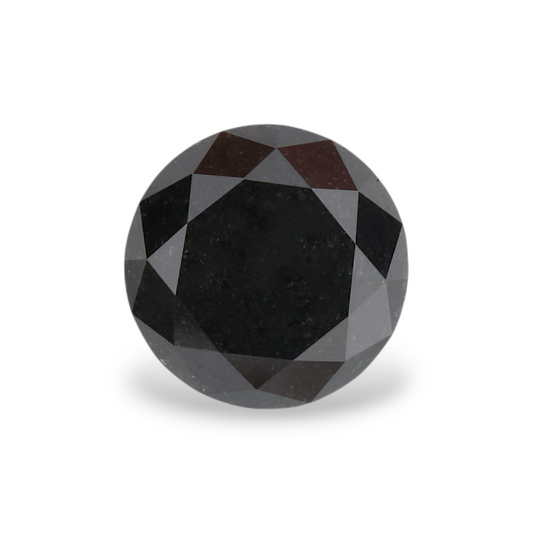 1,32 Karat Natürlicher Schwarzer Runder Diamant GIA
