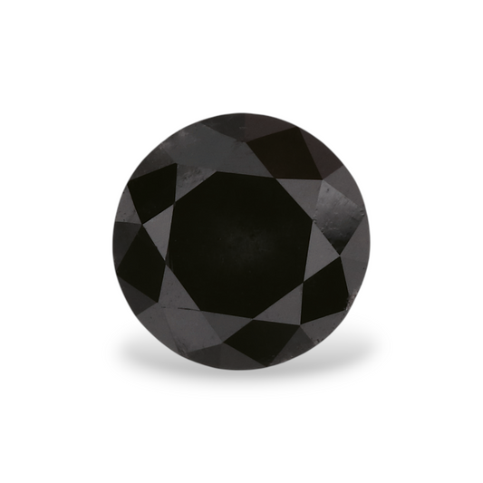 1,43 Karat natürlicher schwarzer runder Diamant (GIA)