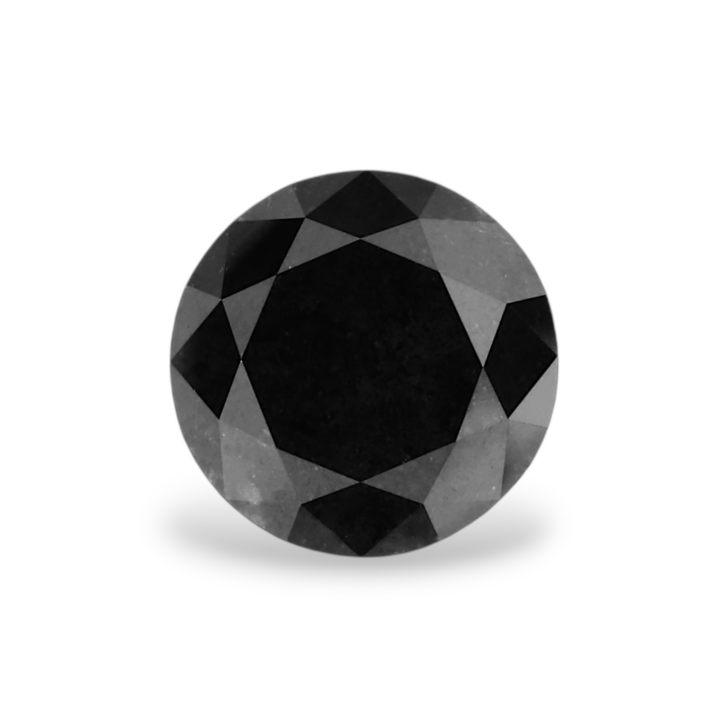 1,46 Karat natürlicher schwarzer runder Diamant (GIA)