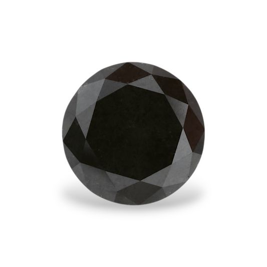 1,53 Karat natürlicher schwarzer runder Diamant (GIA)