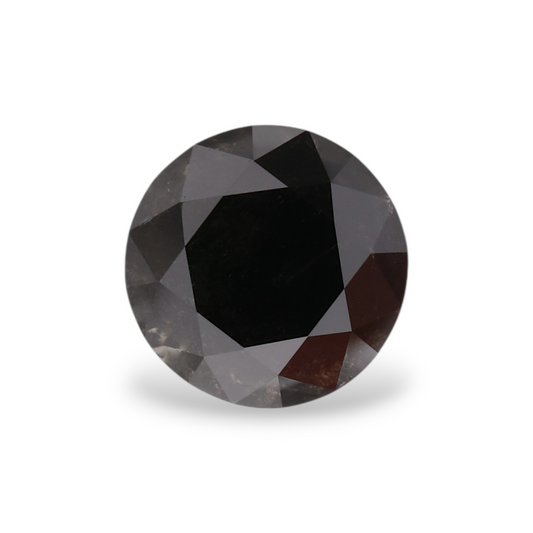 1,53 Karat natürlicher schwarzer runder Diamant (GIA)