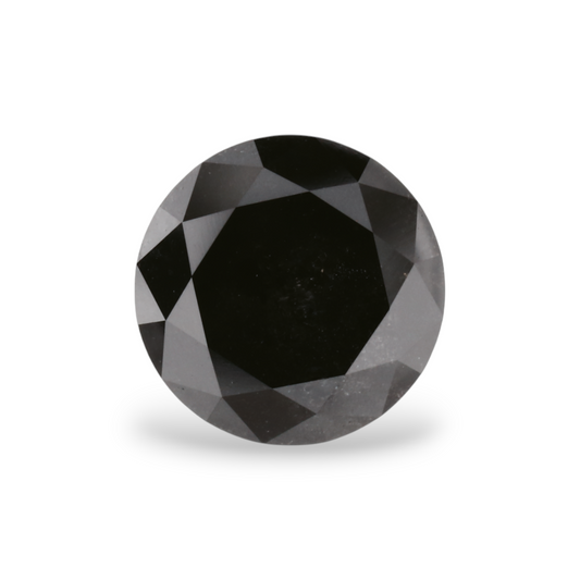 1,71 Karat Natürlicher Schwarzer Runder Diamant GIA