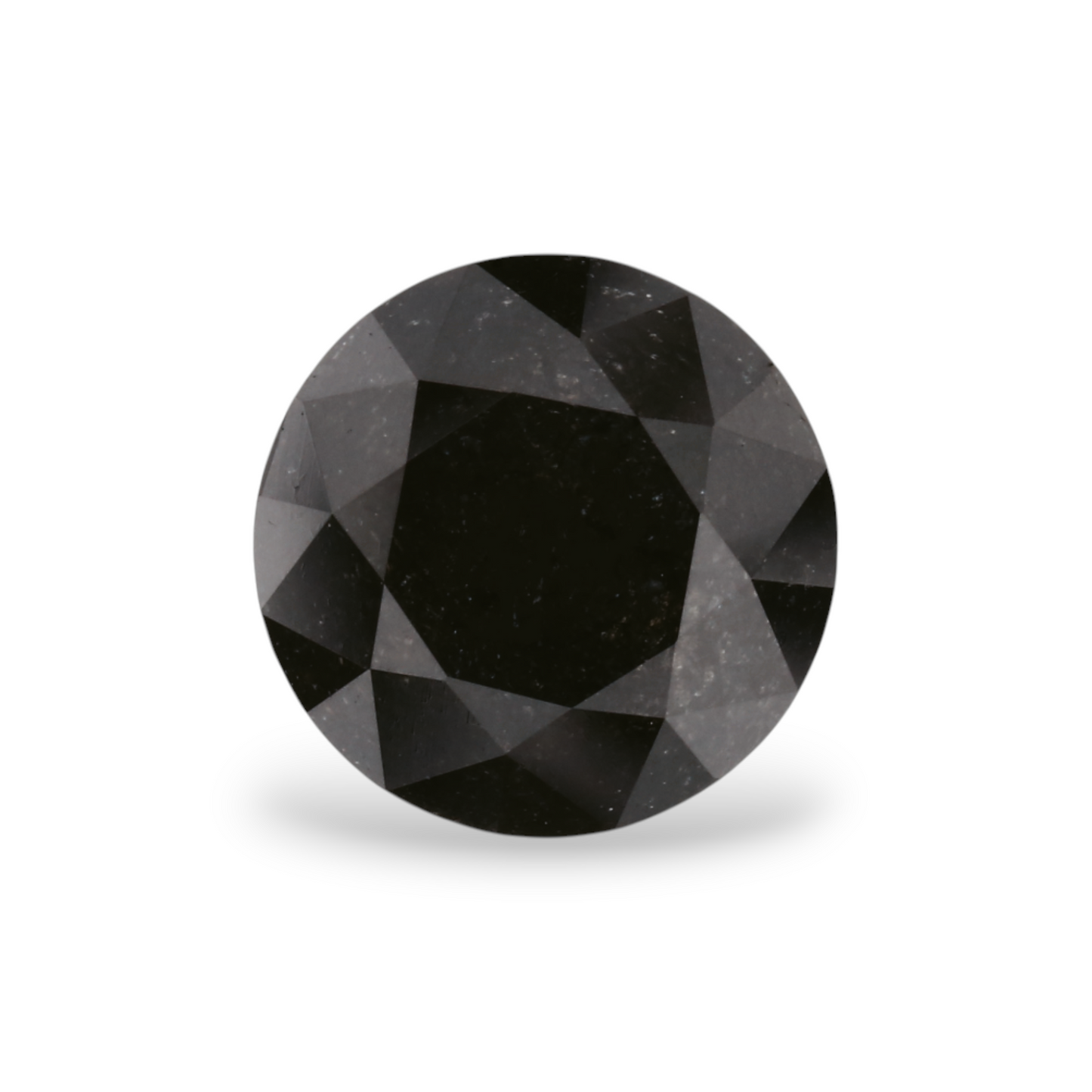 1,73 Karat Natürlicher Schwarzer Runder Diamant GIA
