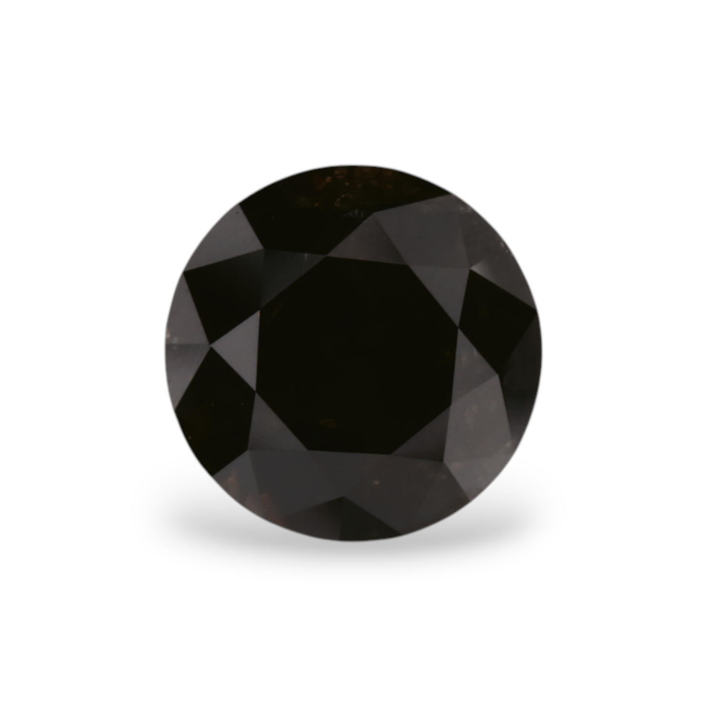 1,74 Karat natürlicher schwarzer runder Diamant (GIA)