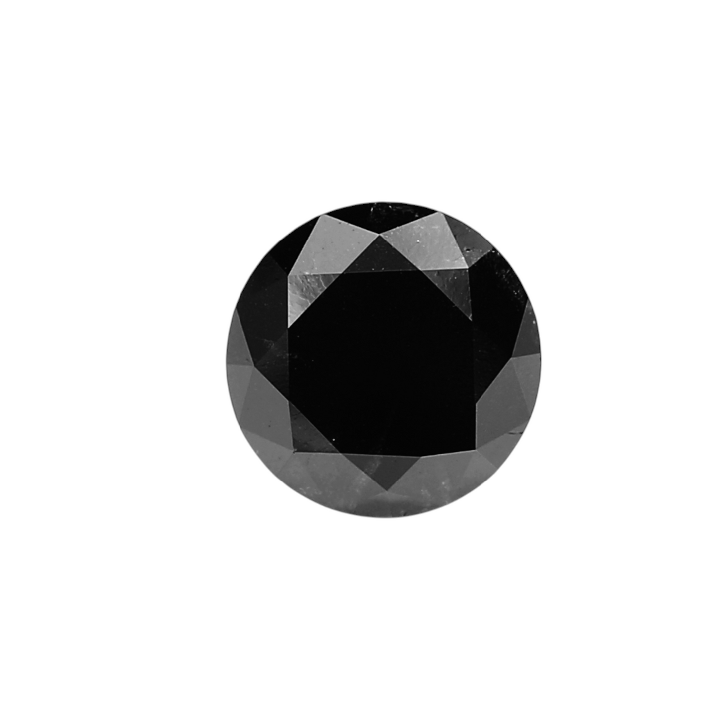 2,05 Karat natürlicher schwarzer runder Diamant (GIA)
