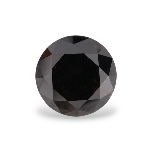 2,26 Karat natürlicher schwarzer runder Diamant (GIA)