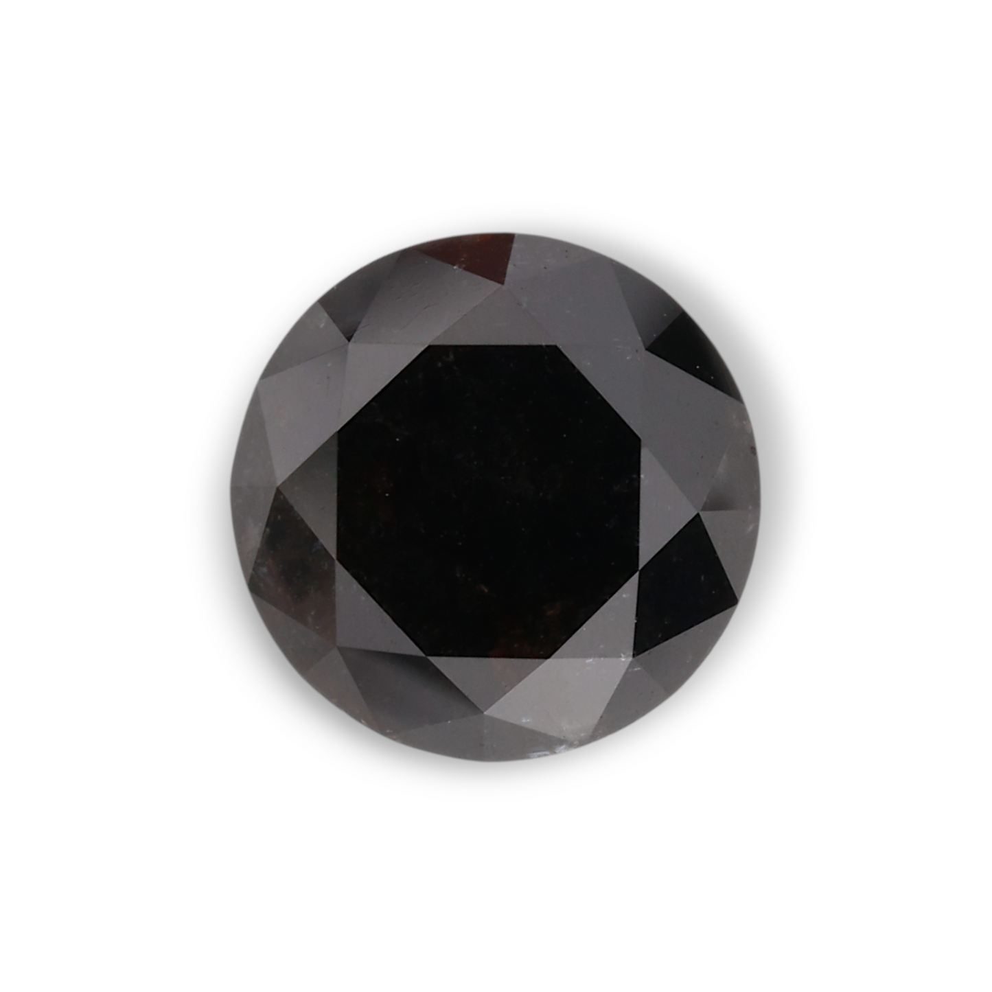 2,26 Karat natürlicher schwarzer runder Diamant (GIA)