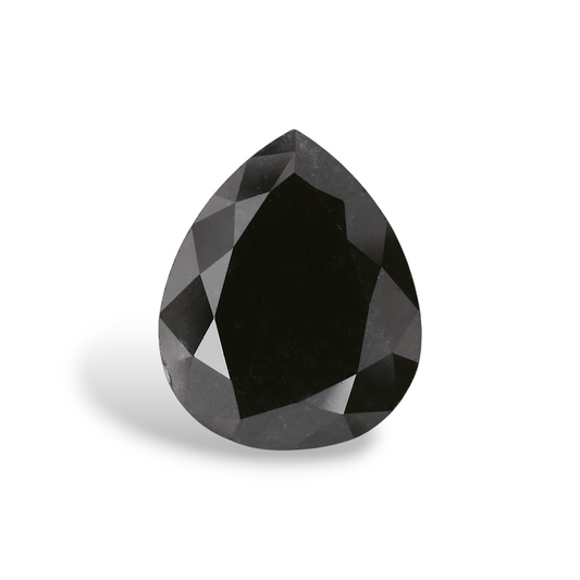 3,55 Karat natürlicher schwarzer Birnendiamant (GIA-geprüft)