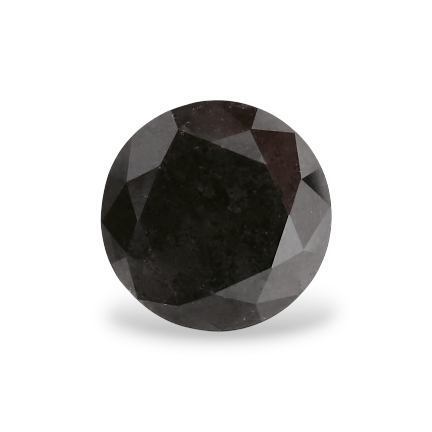 0,53 Karat Natürlicher Schwarzer Runder Diamant GIA