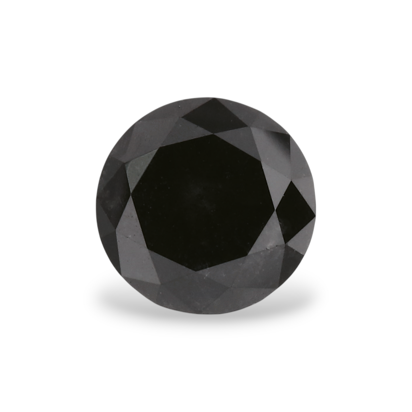 0,74 Karat Natürlicher Schwarzer Runder Diamant GIA